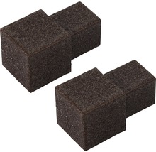 Aussenecke Squareline Aluminium braun 2 Stück