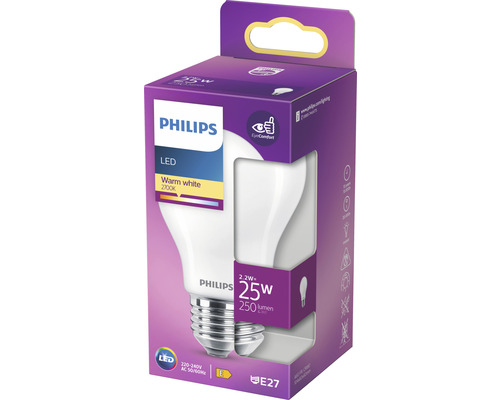 Philips LED Lampe 2.2 Watt, 250 Lumen, E27