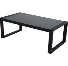 Gartenmöbelset GARDEN PLACE Alice 4-Sitzer 4 tlg. Schwarz aus robustem Aluminium, inkl. Auflagen