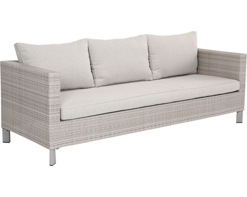 Rattan Gartensofa mit drei Kissen