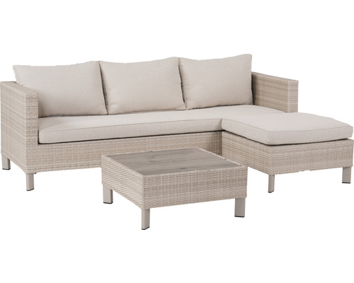 Gartenlounge-Set mit Sofa und Tisch