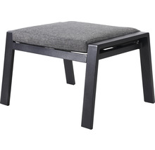 Gartenmöbelset GARDEN PLACE Alissa 2 Sitzer 5 tlg. schwarz aus robustem Aluminium, Rückenlehne verstellbar, inkl. Polster