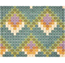 Glasmosaik Cuba MC2 31,10x24,60 cm mix grün matt