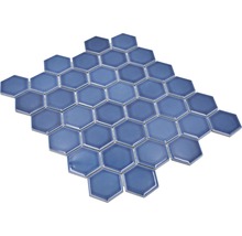 Keramikmosaik HX530 Hexagon Uni baugrün glänzend-thumb-4