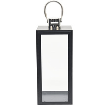 Dekorative Laterne aus Metall und Glas