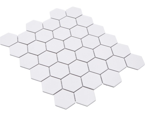 Mosaikfliese mit sechseckigen Elementen