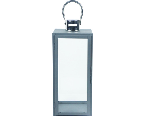 Dekorative Laterne mit Glasfenstern und Metallgriff