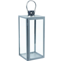 Dekorative Laterne mit Glaswänden und Metallrahmen