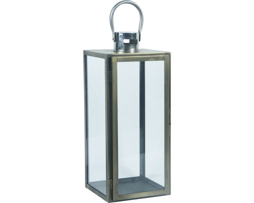 Laterne aus Glas und Metall