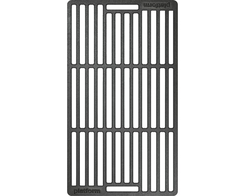 TENNEKER Grillrost Grillgitter Carbon 41,9 x 24 x cm Gusseisen schwarz Grillrostsystem Platform für Carbon