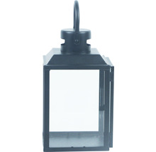 Windlicht aus Metall und Glas mit Tragegriff