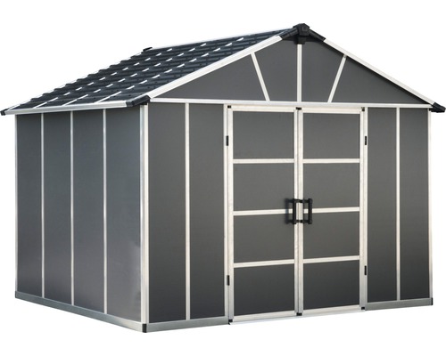 Gartenschuppen aus Metall mit Doppeltür