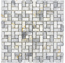 Natursteinmosaik XNM BS11 30,5x30,5 cm Grau