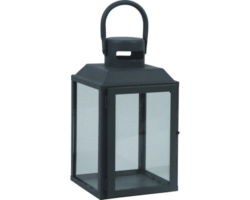 Dekorative Laterne aus Metall und Glas mit Tragegriff