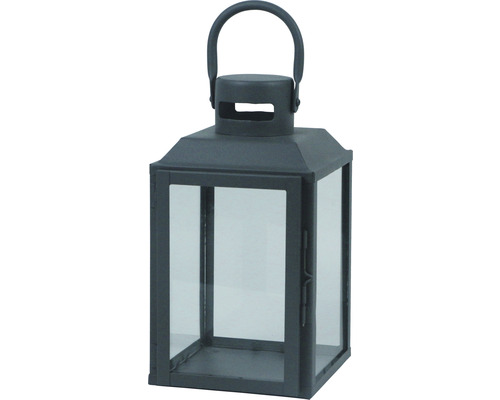 Dekorative Laterne aus Metall und Glas mit Tragegriff