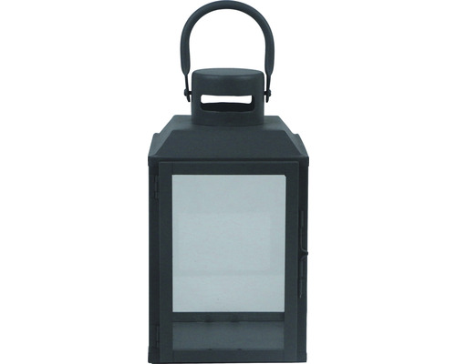 Laterne aus Metall und Glas