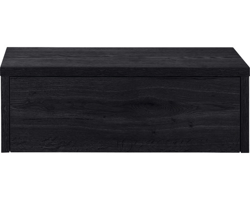 Waschtischunterschrank Sanox Bloxx Frontfarbe black oak BxHxT 100 x 35 x 45 cm Waschtischunterschrank aus Holz
