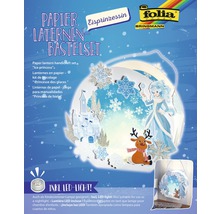 Papier Laternen Bastelset Eisprinzessin mit LED Licht