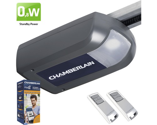 Garagentorantrieb Chamberlain ML810EV-SMART für 11,5 m² Torfläche inkl. 4-Kanal Handsender und MyQ Starter Kit-0