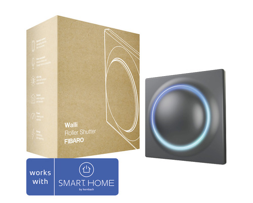 Fibaro Walli Roller Shutter Repeaterfunktion zur Steuerung von Rollläden, Jalousien, Markisen Szenensteuerung - Kompatibel mit SMART HOME by hornbach