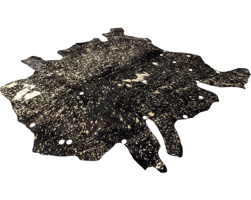 Dekorative Kuhfellteppich mit Punktmuster