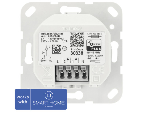 TechniSat Rollladenschalter mit Repeater Funktion kompatibel mit Gira System 55 - Kompatibel mit SMART HOME by hornbach TechniSat Rollladenschalter mit Repeater Funktion kompatibel mit Gira System 55 - Kompatibel mit SMART HOME by hornbach
