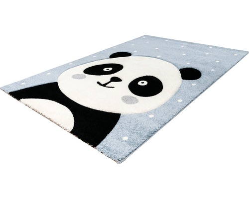 Rechteckiger Teppich mit Panda Motiv für Kinderzimmer