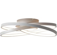 Moderne Deckenleuchte mit geschwungenen LED-Ringen für Innenräume
