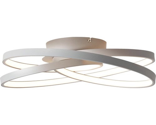 Moderne Deckenleuchte mit geschwungenen LED-Ringen für Innenräume