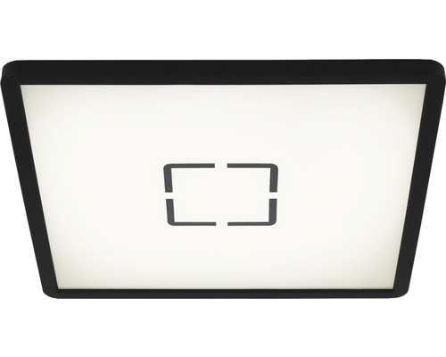 LED Deckenleuchte ultraflach 18W 2400 lm 4000 K 29,3x25 cm Free weiß/schwarz + Hintergrundbeleuchtungseffekt