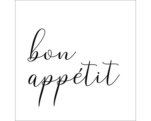 Glasbild Bon Appetit III 30x30 cm