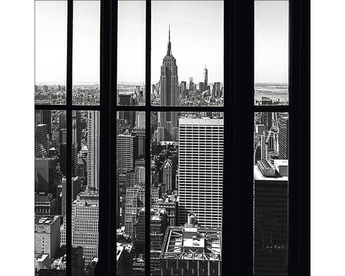Glasbild View of Manhattan I 20x20 cm