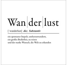 Glasbild Wanderlust 50x50 cm