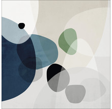 Abstraktes Wandbild mit geometrischen Formen
