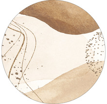 Runder Teppich mit abstraktem Design