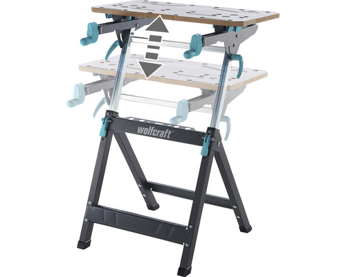 Wolfcraft Werkbank mit Höhenverstellung