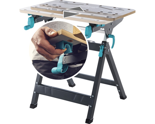 Wolfcraft Master Werkbank mit Spannvorrichtung