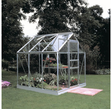 Gewächshaus Halls Popular 66 Sicherheitsglas 3 mm 193 x 319 cm aluminium