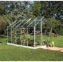 Gewächshaus Halls Popular 106 Sicherheitsglas 3 mm 193 x 319 cm aluminium-thumb-0