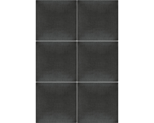 Sechs dunkle Fliesen