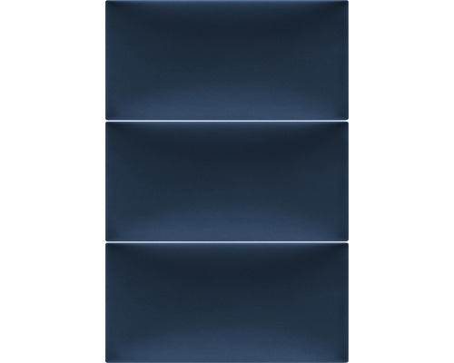 Drei blaue Keramikfliesen