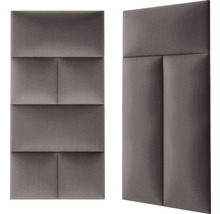 Wandkissen Fancy taupe Gewebte-Optik 30 x 60 cm-thumb-3