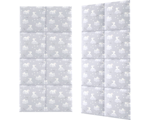 Zwei Schallschutzpaneele mit Hasenmuster