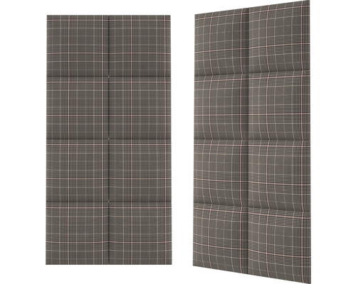 Schallabsorbierendes Paneel mit Karomuster zur Wandmontage