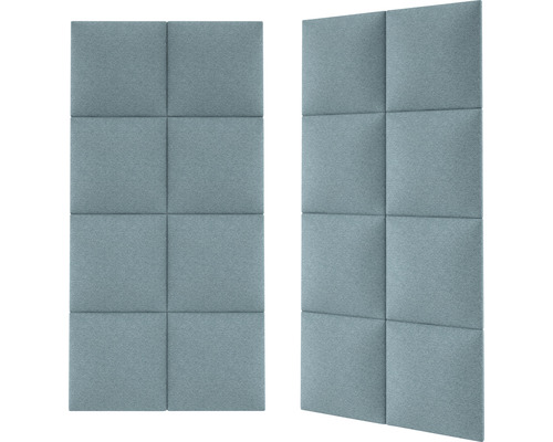Zwei Schallschutzpaneele mit quadratischer Anordnung.