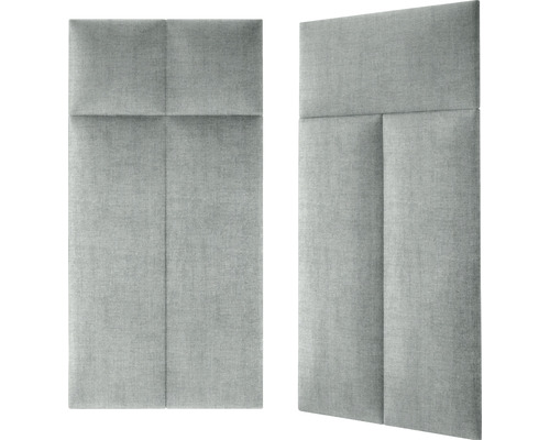 Zwei graue Akustikpaneele zur Wandmontage