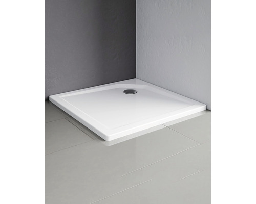 Quadratische Duschwanne aus Sanitäracryl