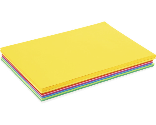 Stapel farbiges Druckerpapier