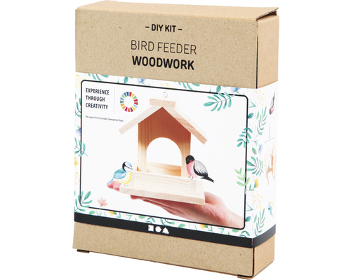 Bausatz für ein Vogelhaus aus Holz