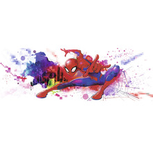 Fototapete Papier 4-4123 Spider-Man Graffiti 4-tlg. 368 x 127 cm-thumb-0
